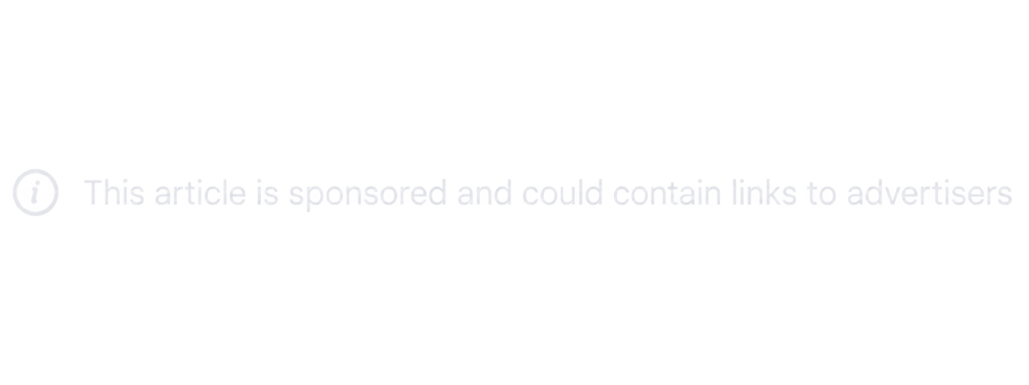 This article is sponsored and could contain links to advertisers