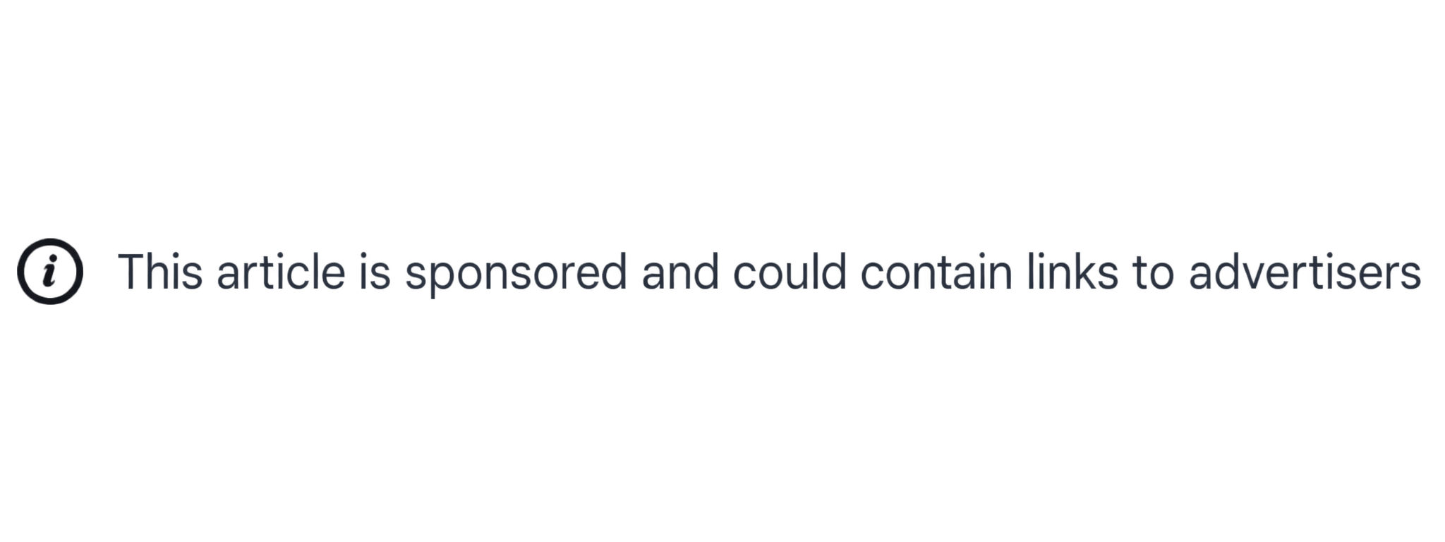 This article is sponsored and could contain links to advertisers